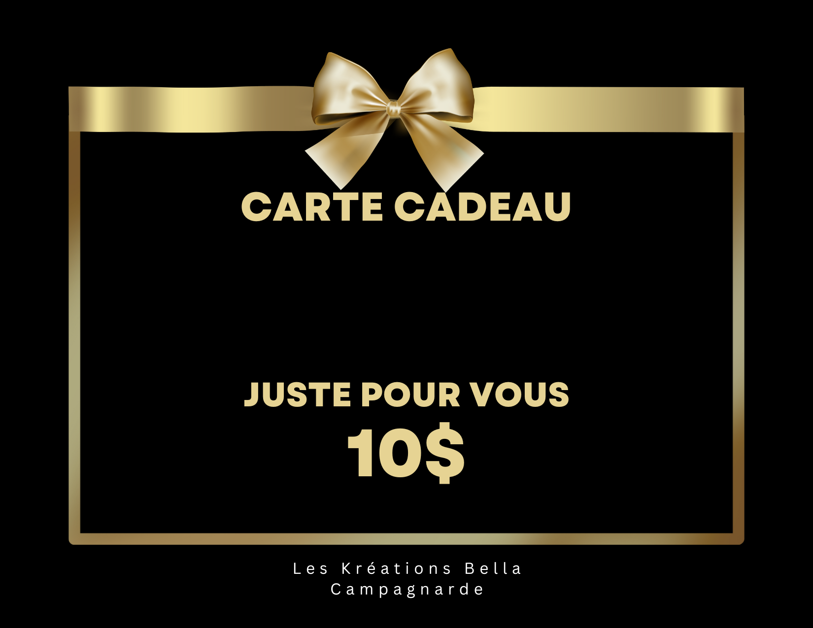 Carte Cadeau – Les Kréations Artisanales Bella Campagnarde