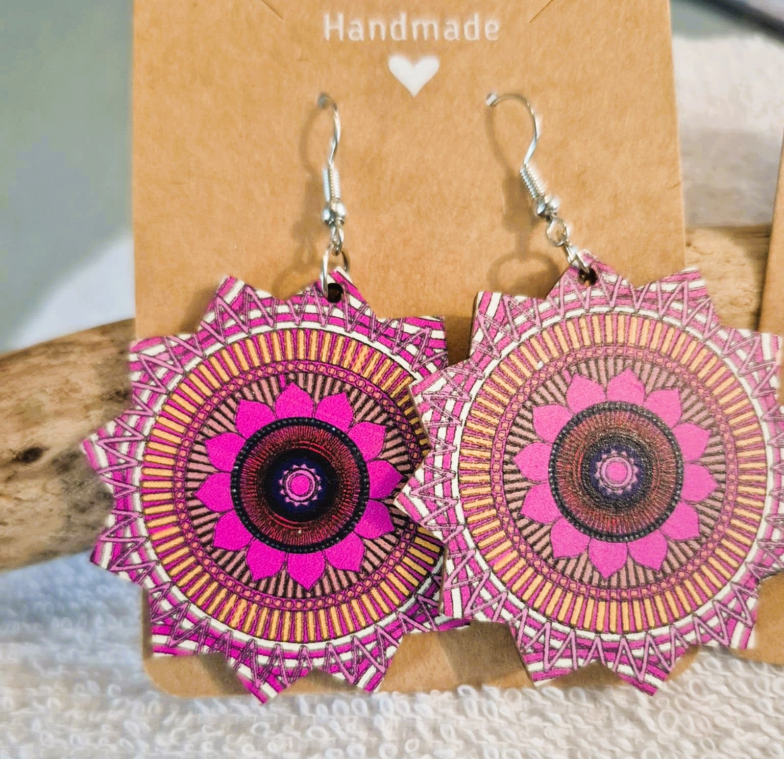 Boucles d'Oreilles pendantes artisanales - Bohémiennes