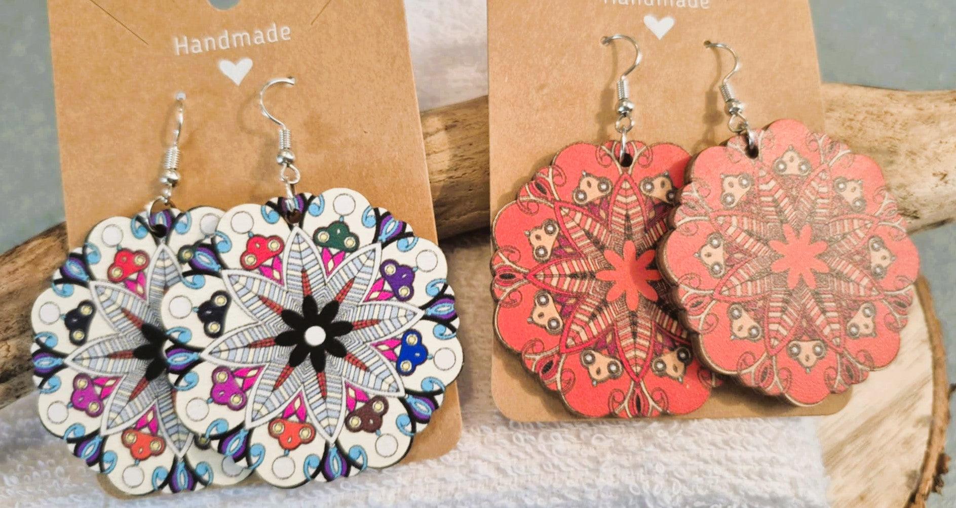 Boucles d'Oreilles pendantes artisanales - Bohémiennes