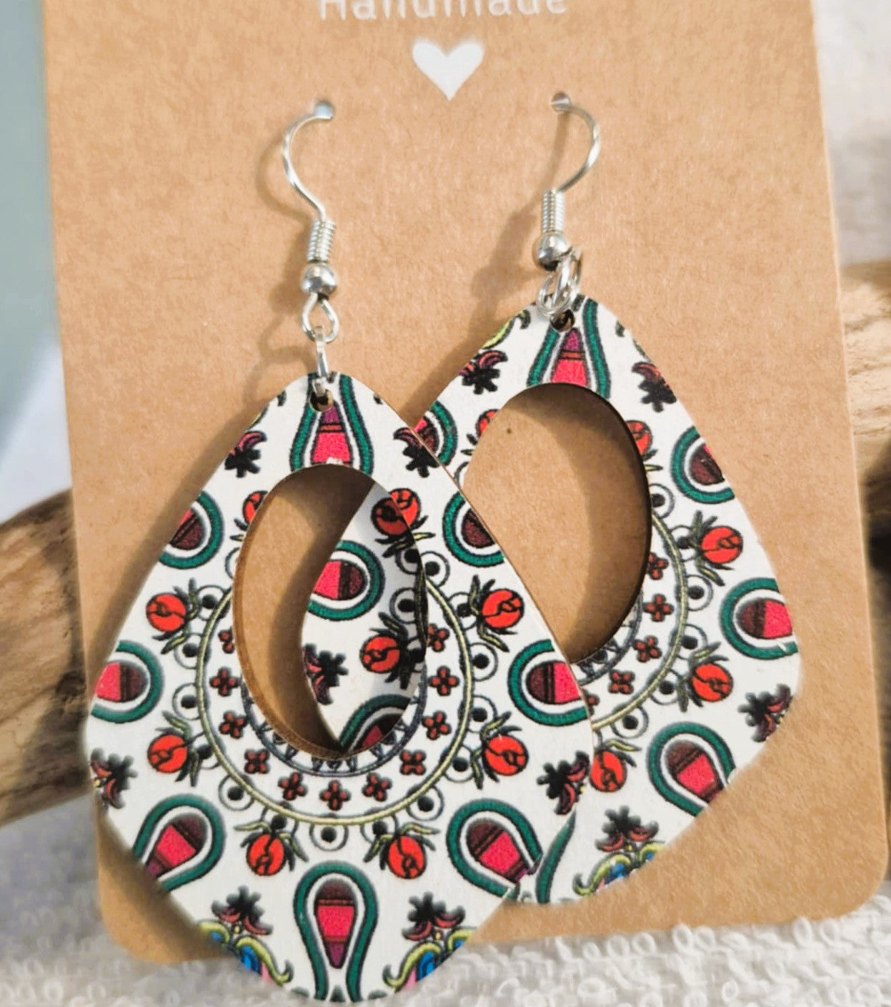 Boucles d'Oreilles pendantes artisanales - Bohémiennes