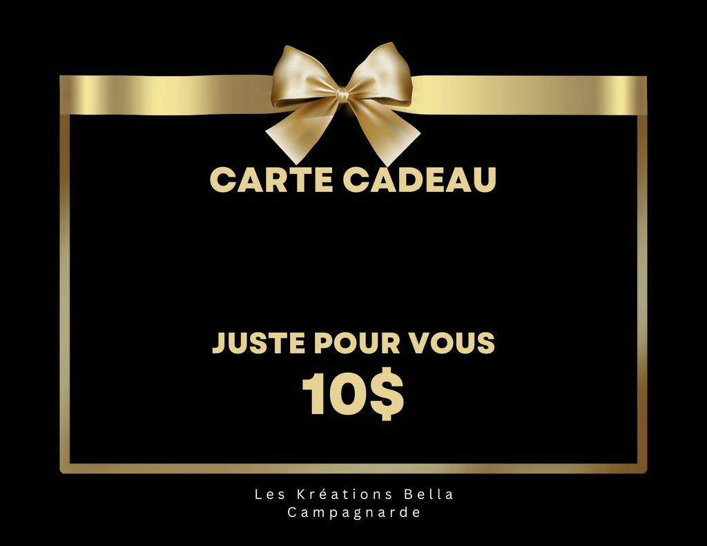 Carte Cadeau – Les Kréations Artisanales Bella Campagnarde