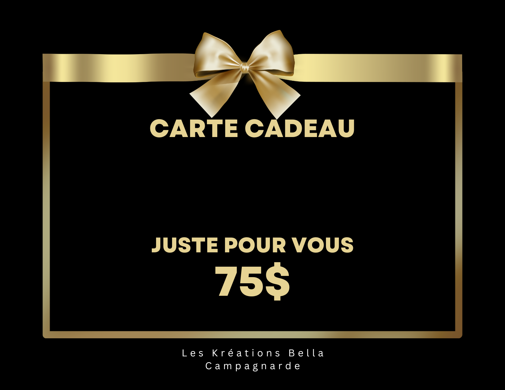 Carte Cadeau – Les Kréations Artisanales Bella Campagnarde
