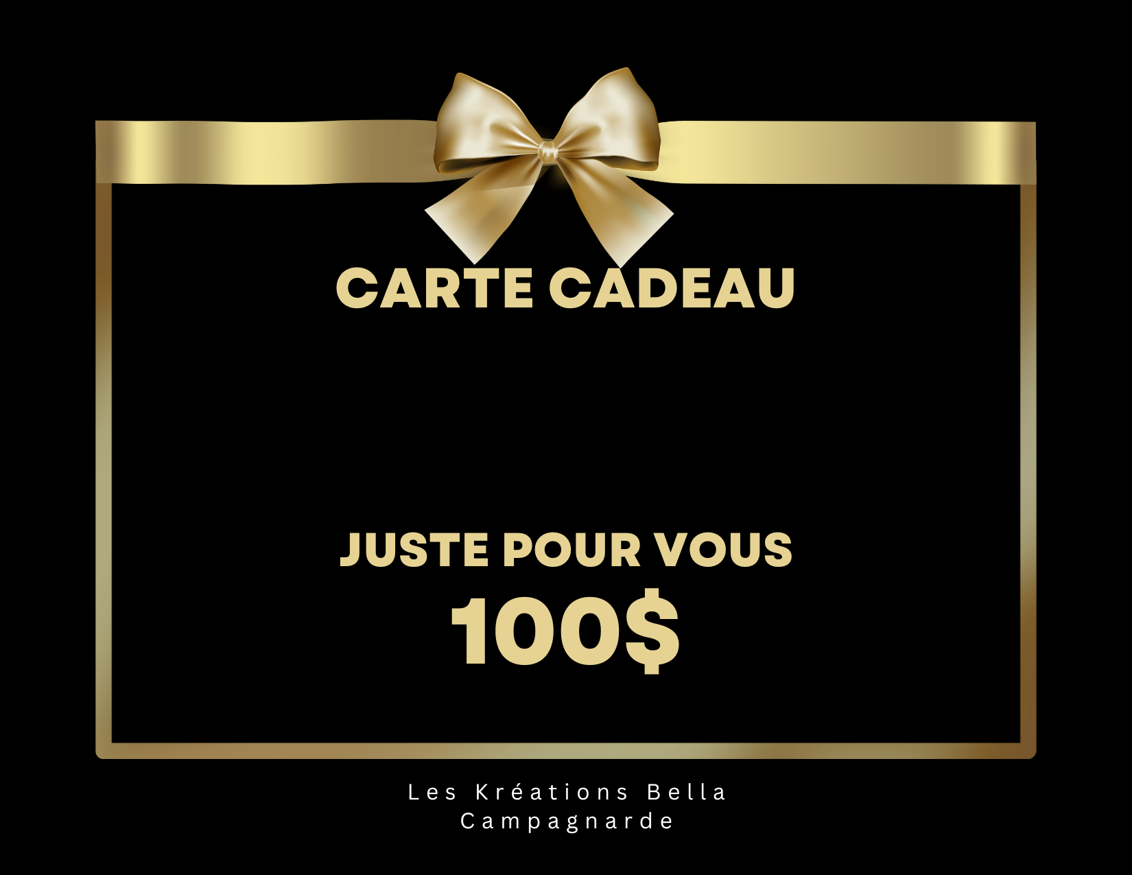 Carte Cadeau – Les Kréations Artisanales Bella Campagnarde