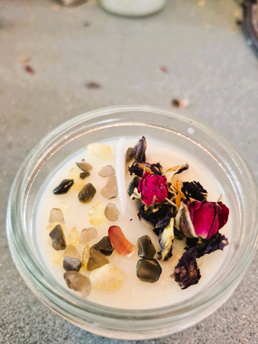 Bougie - parfum de printemps - à la ROSE YELLOWBLACK