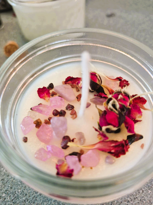 Bougie - parfum de printemps - à la ROSE ROSIE