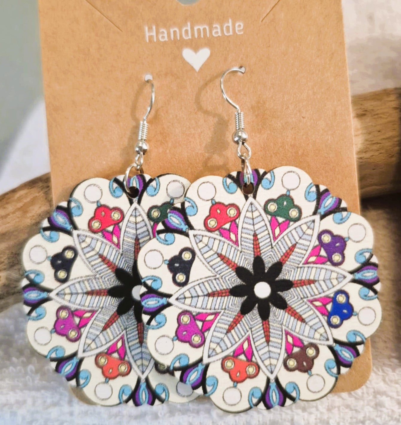 Boucles d'Oreilles pendantes artisanales - Bohémiennes