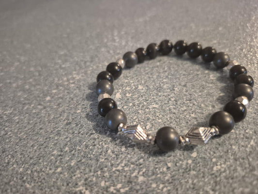 Bracelet Bienfaits BOY - Hématite & oeil de chat