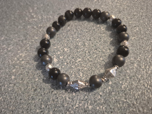 Bracelet Bienfaits BOY - Hématite & oeil de chat